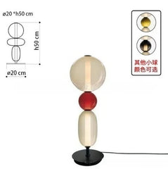 Nordic Luxury LED Colorful Candy Glass Lamp