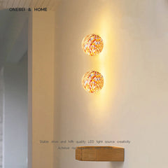 Retro Dopamine Glass Ball Wall Lamp