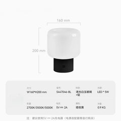 Modern Colorful Table Lamp with Touch Switch USB Charging Battery