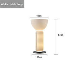 Nordic LED Glass Floor Lamp with Milky White Luster and Walnut Wood