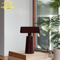 Danish Style Pyramid Wireless Charging Table Lamp with Touch Switch