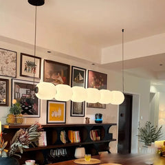 Linear LED Cream Acrylic Pendant Light