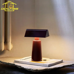 Danish Style Pyramid Wireless Charging Table Lamp with Touch Switch