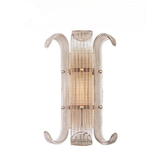 French Retro Luxury Medieval Glass Wall Lamp