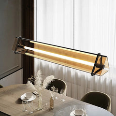 Modern Geometric LED Glass Pendant Lamp