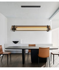 Modern Geometric LED Glass Pendant Lamp
