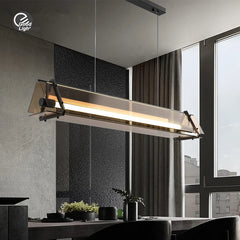 Modern Geometric LED Glass Pendant Lamp