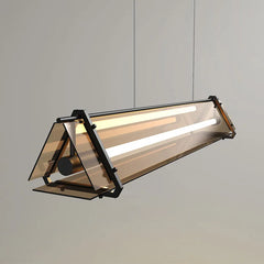 Modern Geometric LED Glass Pendant Lamp